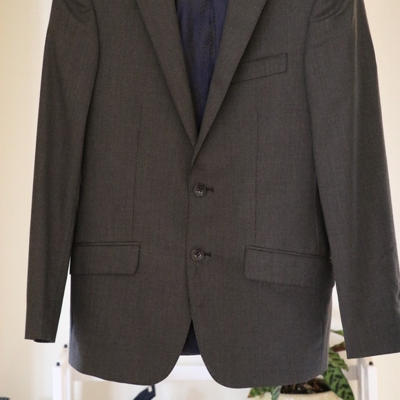 Men's Suit and Pants- Venicio Daltoni 38S (Gray, wool/cashmere) - Picture 4 of 11